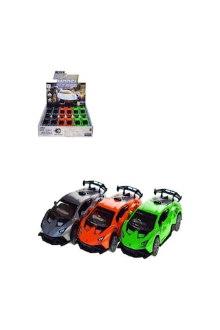 Lamborghini Model Çek Bırak Açılır Kapılı Metal Oyuncak Araba K174a29 Gri