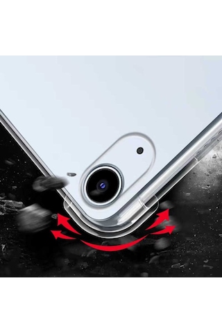 İpad 10.9 2022 10.nesil - Uyumlu Uyumlu Zore Tablet Nitro Anti Shock Silikon Kapak-renksiz Arka Kapak
