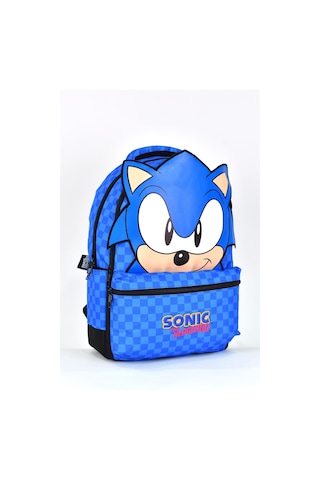 Sonic Erkek Çocuk Çok Gözlü Okul Sırt Çantası Mavi 2556
