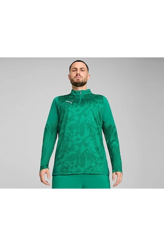 Puma Teamcup Traınıng 1/4 Zıp Top Erkek Futbol Uzun Kollu Antrenman Üstü 65916405 Yeşil