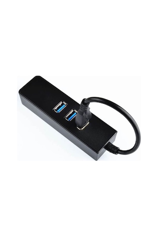 Wozlo RJ45 3 Port USB 3.0 Hub Çoklayıcı Gigabit Ethernet Lan Ağ Adaptörü