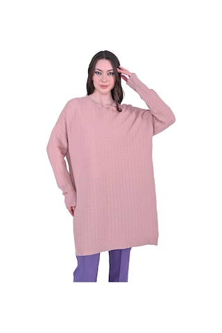 İnvee Ripple Triko Hırka Somon-656 Somon