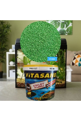 Pro-127 2mm Akvaryum Kumu Yeşil Kum 8.5kg Pro-127 2mm Akvaryum Kumu Yeşil Kum 8.5kg