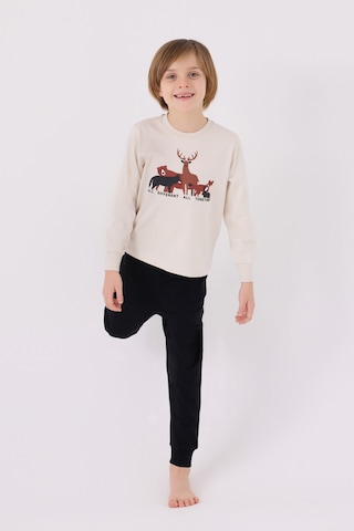Rolypoly Erkek Çocuk Krem Pijama Takımı Rp3452-c-v2