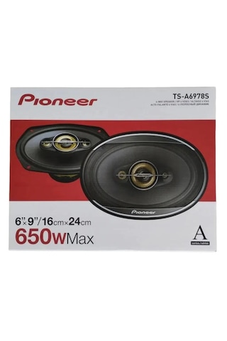 Pıoneer Ts-a6978s-650w Max / 100w Rms-6''x9'' 16x24cm -kaliteli-kapaklı--oval Hoparlör-2025 Seri
