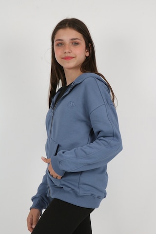 Toontoy Kız Çocuk Nakışlı Hırka İndigo