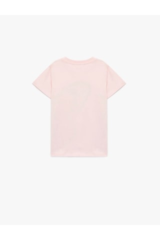 Koton Kelebek Baskılı Pembe Kız Çocuk T-shirt 6skg10020ak Pembe