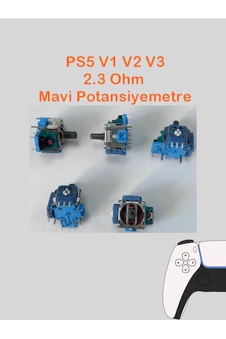 Ps5 Tüm Kollar İle Uyumlu Analog Motor Mavi Renk 2.3k Ohm