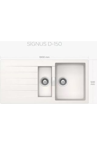 Schock Cristadur Signus D-150 A Polaris Yeni Beyaz Tezgahüstü 1.5