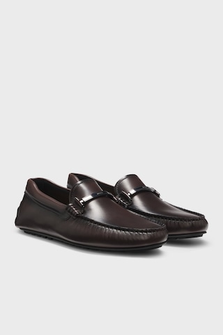 Boss Deri Aksesuar Detaylı Loafer Ayakkabı Erkek Ayakkabı 50548100 205 Kahve