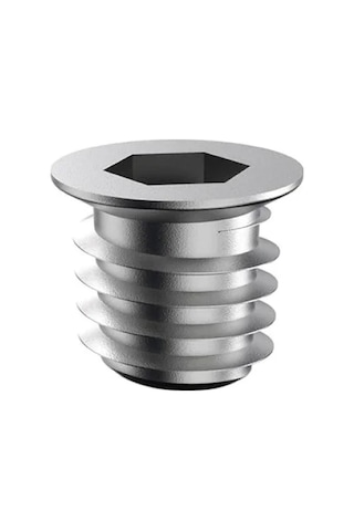 M10 Metal Düz Dişli Ahşap Dübeli - 50 Adet Set
