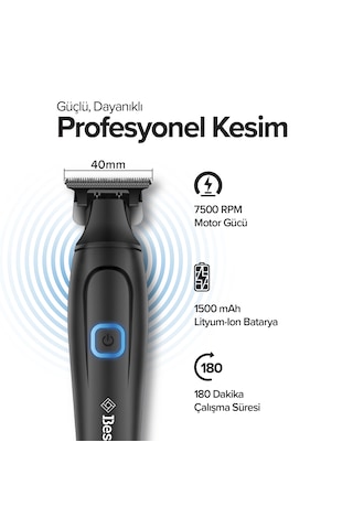 Bester Zc4230 Profesyonel Sakal Ense Şarjlı Tıraş Makinesi - 180 Dk Kullanım, Type-c Hızlı Şarj, Hassas Kesim 2 Saat