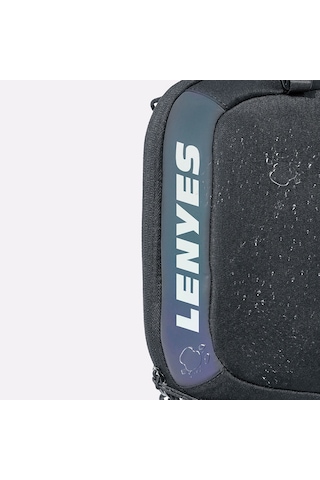 Lenyes Lb710 Dazzling Serisi Data Storage Çok Amaçlı Su Geçirmez Çapraz Vücut Çantası Siyah Siyah