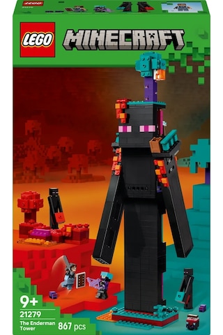 LEGO® Minecraft® Enderman Kulesi 21279 - 9 Yaş ve Üzeri Çocuklar için Video Oyunu Temalı Yaratıcı Oyuncak Yapım Seti (867 Parça)