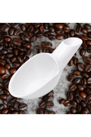 Homyl Kahve Küreği 20g Kepçe Ölçüm Kaşığı Günlük Beyaz