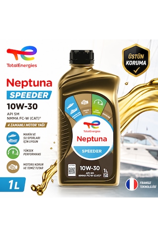 Totalenergies Neptuna Speeder 10W-30 1 L 4 Zamanlı Deniz Motoru Yağı
