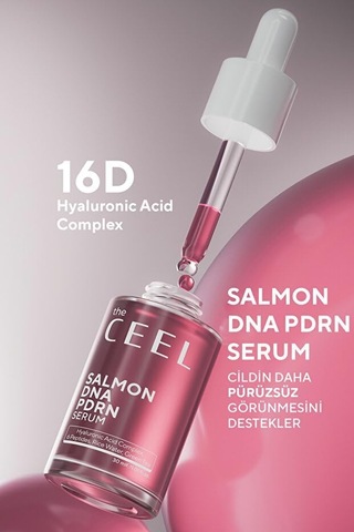 Yüz İçin Somon Dna Pdrn Serumu - Hyalüronik Asit Kompleksi Ve Peptit İçerikli, Pürüzsüz Ve Parlak Görünen Ciltler İçin Nemlendirici Yüz Serumu Günlük Cilt Bakımı, 30 Ml