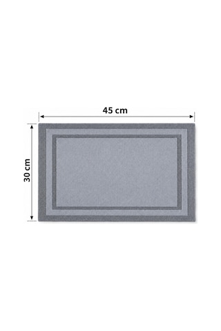 Un-901 -g 6 Lı Amerıkan Servıs Setı 30x450 Cm Gri