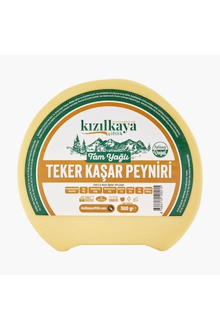 Kızılkaya Çiftlik Teker Kaşar Peyniri 500 G