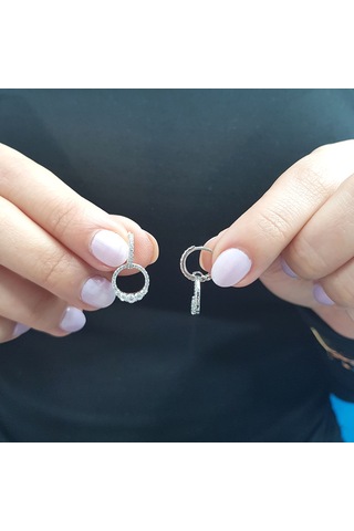 Lova Pırlanta Taşlı Sallantılı Nammu Küpe - 3010038