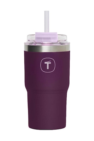 Big T Termos 630 Ml Böğürtlen Çift Duvarlı Pipetli Sızdırmaz Mor