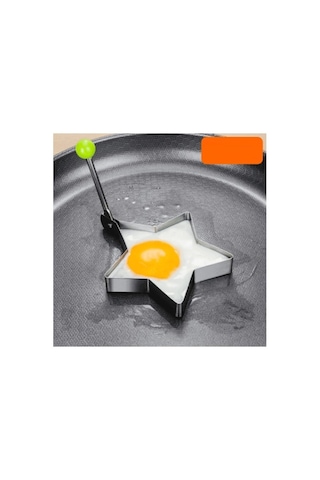 Metal Yıldız Omlet Ve Krep Kalıbı Yapışmaz Şekilli Yumurta Pişirme Kalıbı Altın