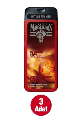 Le Petit Marseillais Duş Jeli Kan Portakalı Ve Safran 400 ML x3