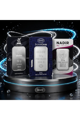 Sanal Kuyumculuk 50 Gram Külçe Gümüş