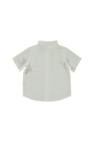 Civil Baby Çizgili 6-18 Ay Gömlek - Kahverengi 18-24 Ay Sütlü Kahve