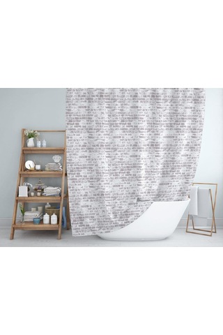 Zethome Jackline Banyo Duş Perdesi 1406 Çift Kanat 2X120X200 Çok Renkli