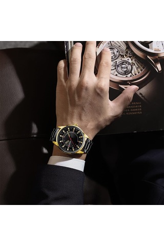 Curren M8406 Quartz Kol Saati-orjinal Kutusunda Siyah-gold Gold