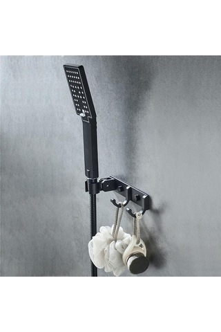 Tongxida Modasından Tutucu Siyah Monte Duş Havlu Asma Banyo Depolama Kancaları Bosphorusboutique Siyah