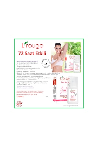 Lrouge Kadın Sprey Deodorant 50 ML