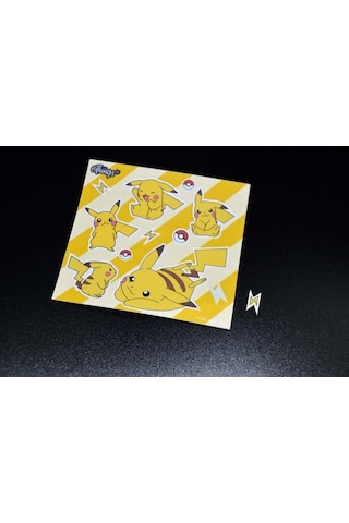 Mini Things Art Özel Tasarım Pikaçu Pikachu Pokemon Sticker 11 Parça Set -1 Adet-