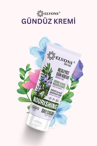 Elvons Biberiye Yağı Özlü Besleyici Gündüz Kremi 75 ML