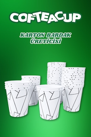 Karton Bardak 500 Adet 8 Oz - 240 Ml 500