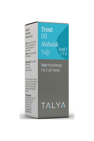 Talya Soğuk Sıkım %100 Saf ve Doğal Alabalık Yağı 50 ML