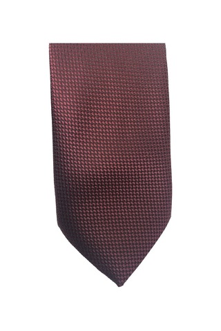 Crwat Bordo / Kuşgözü Desenli Slım Kravat - Mendilli (No.34) Bordo