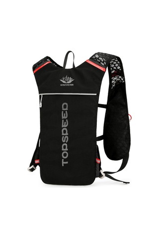 Vanaheimr Hafif Su İçme Sırt Çantası Büyük Kapasiteli Koşu Sırt Siyah Siyah