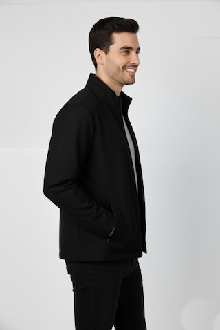 Erkek Büyük Beden Hakim Yaka Spor Mont 99547 Bbgl-st04878 Siyah