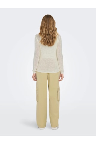 Jdy Jdymore Solid L/s O-neck Pullover Kadın Bluz 15194117 Ekru
