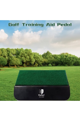 Qingmipy Golf Denge Pedalı - Vuruş Seviyenizi Artırın, Vücut Gücünü Etkili Kullanın, Dayanıklı Plastik Yapı Siyah