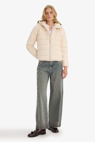 Defacto Su Geçirmez Regular Fit Kapüşonlu Suni Kürk Astarlı Mont F2145ax25wnbg414 Bej-bg414