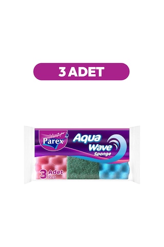 Aquawave 3'lü Bulaşık Süngeri Üçlü Paket