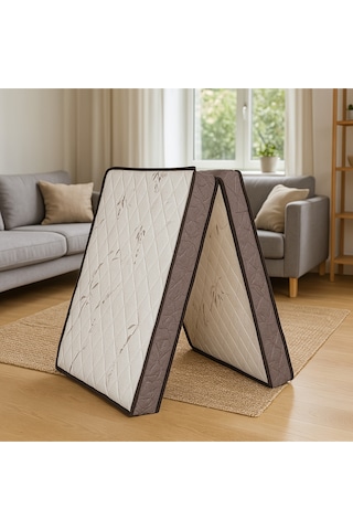 Bamboo Ortopedik Deluxe Katlanır Yatak Uzanma Yatağı Misafir Yatağı Yer Yatağı 90 190 Cm