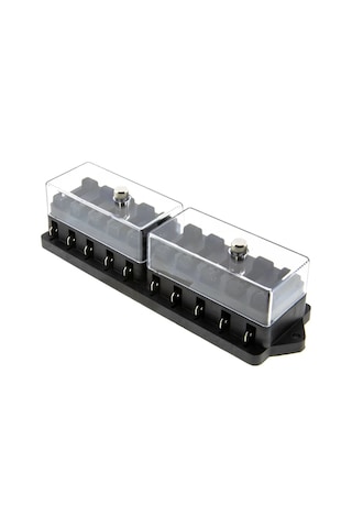 10 Kanallı Bıçak Sigorta Kutusu - Şeffaf Kapaklı 12v 24v Diğer