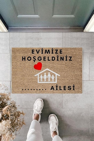 Dijital Baskı Kişiye Özel İç Kapı Dekorasyon Paspas Ps11304