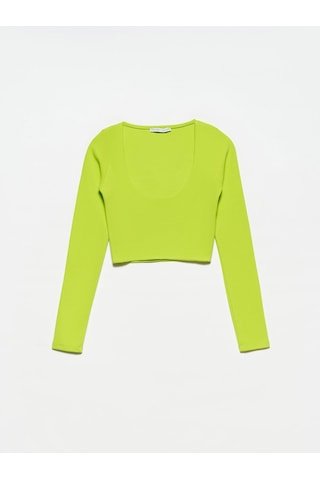 Dilvin 30111 Uzun Kollu Top-lime