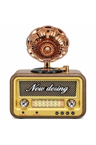 Dosound Ds-2527b Retro Radyo Bluetooth Usb Sd Kart Aux Fm Am Sw Taşınabilir Müzik Çalar