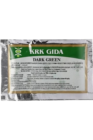 Krk Gıda Toz Gıda Boyası Yeşil 9 G